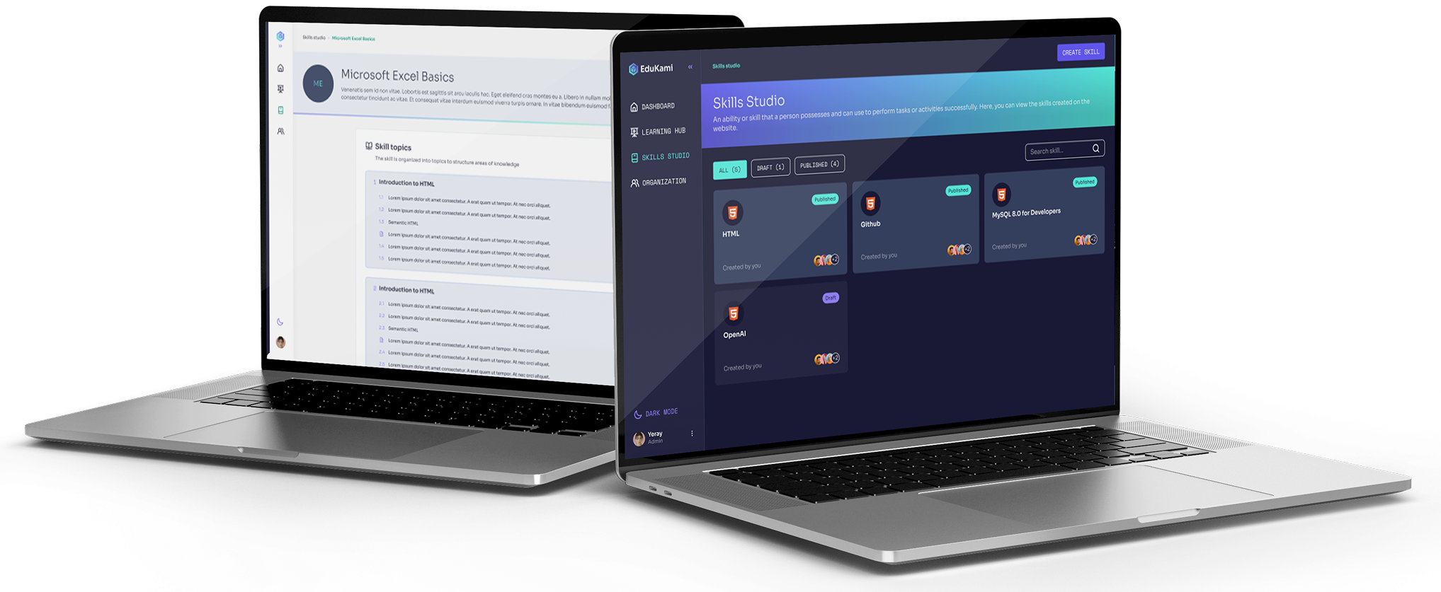 Laptops with Edukami app