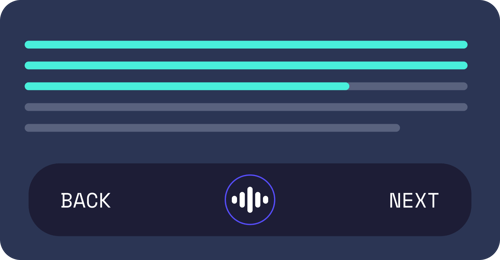 Pictogram of the audio readout mode